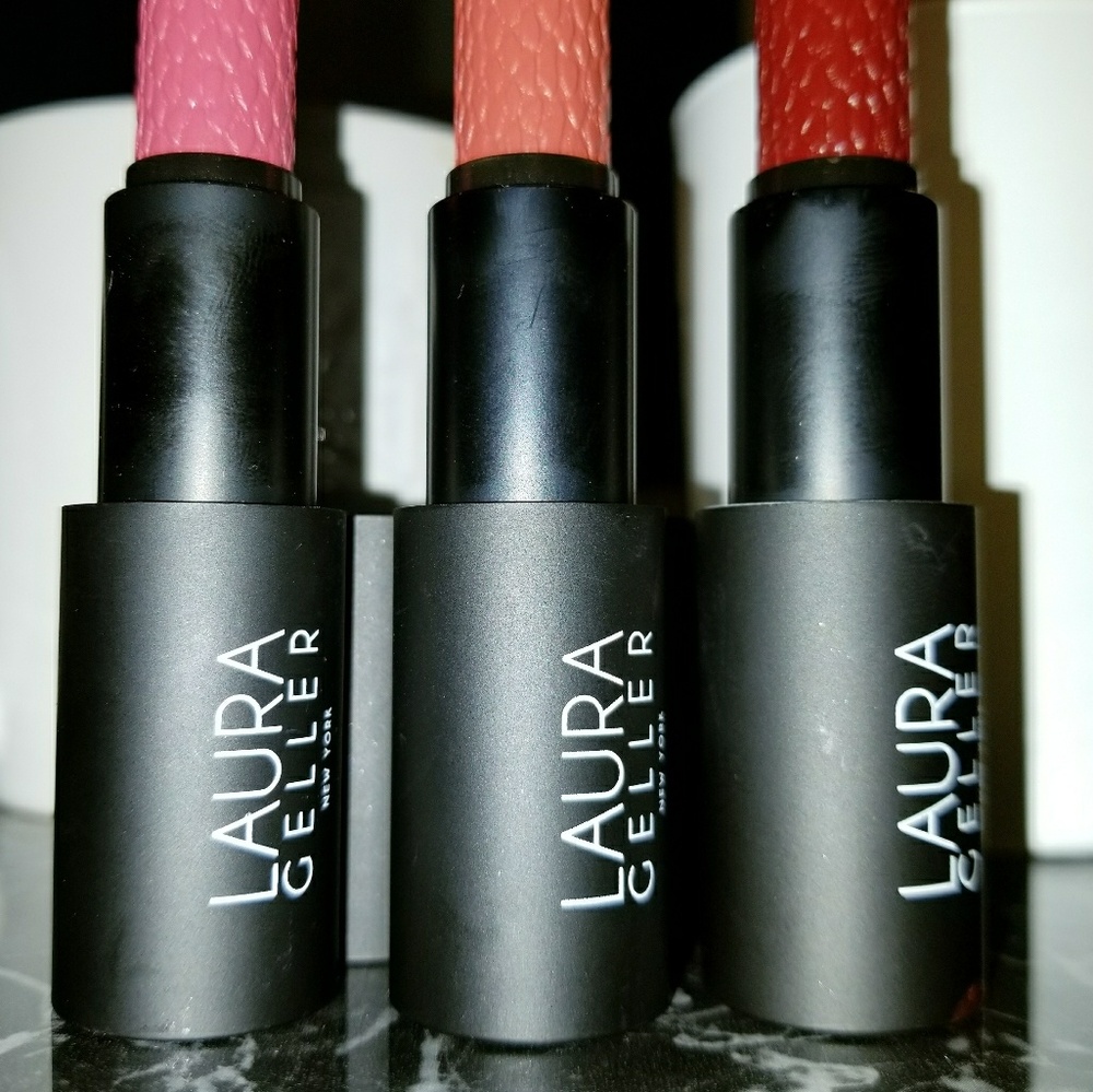 3 Laura Geller Iconic Baked Sculpting Lipsticks